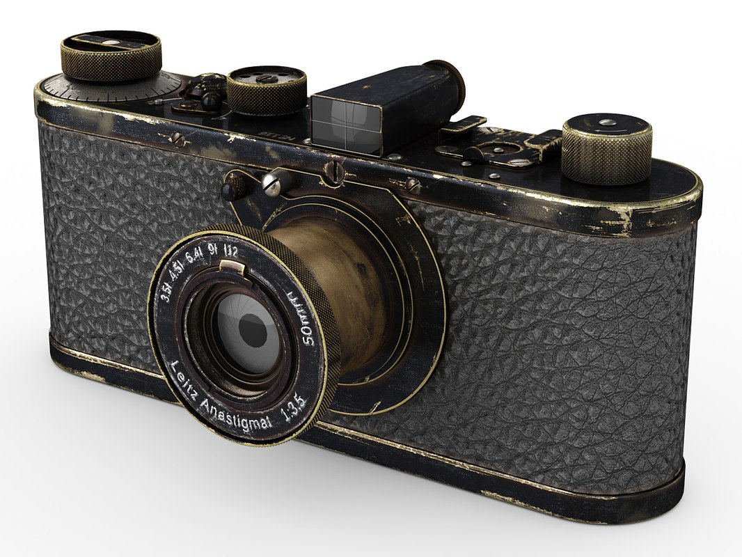 3d model leica 0series vintage camera