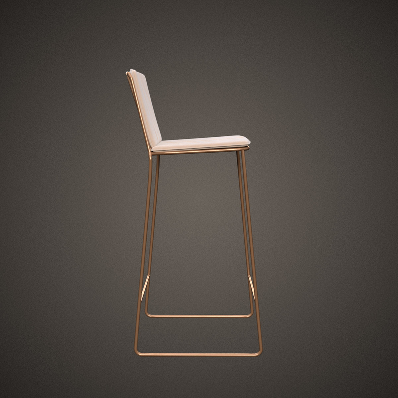 jardan seb kitchen bar stool 3d model