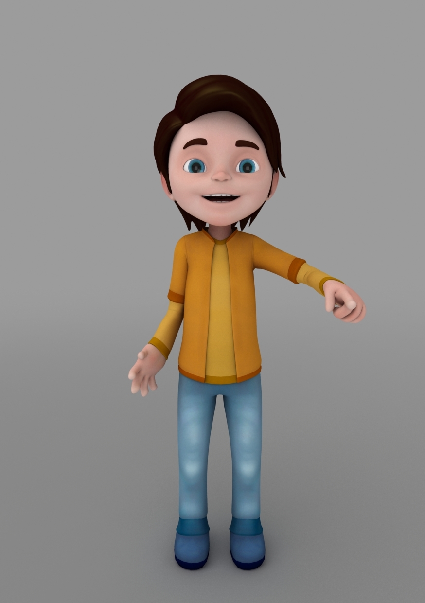 3d model rigged animate