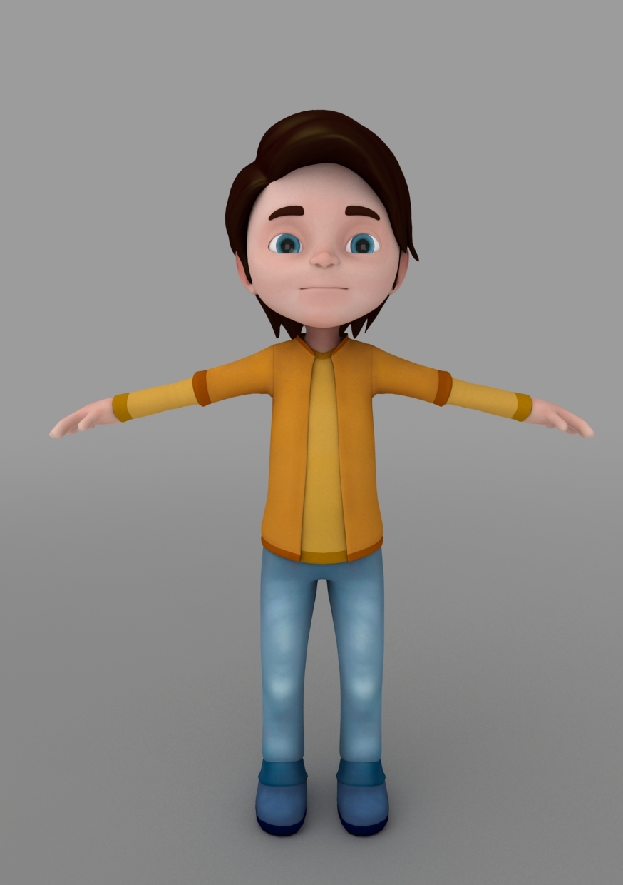 3d model rigged animate