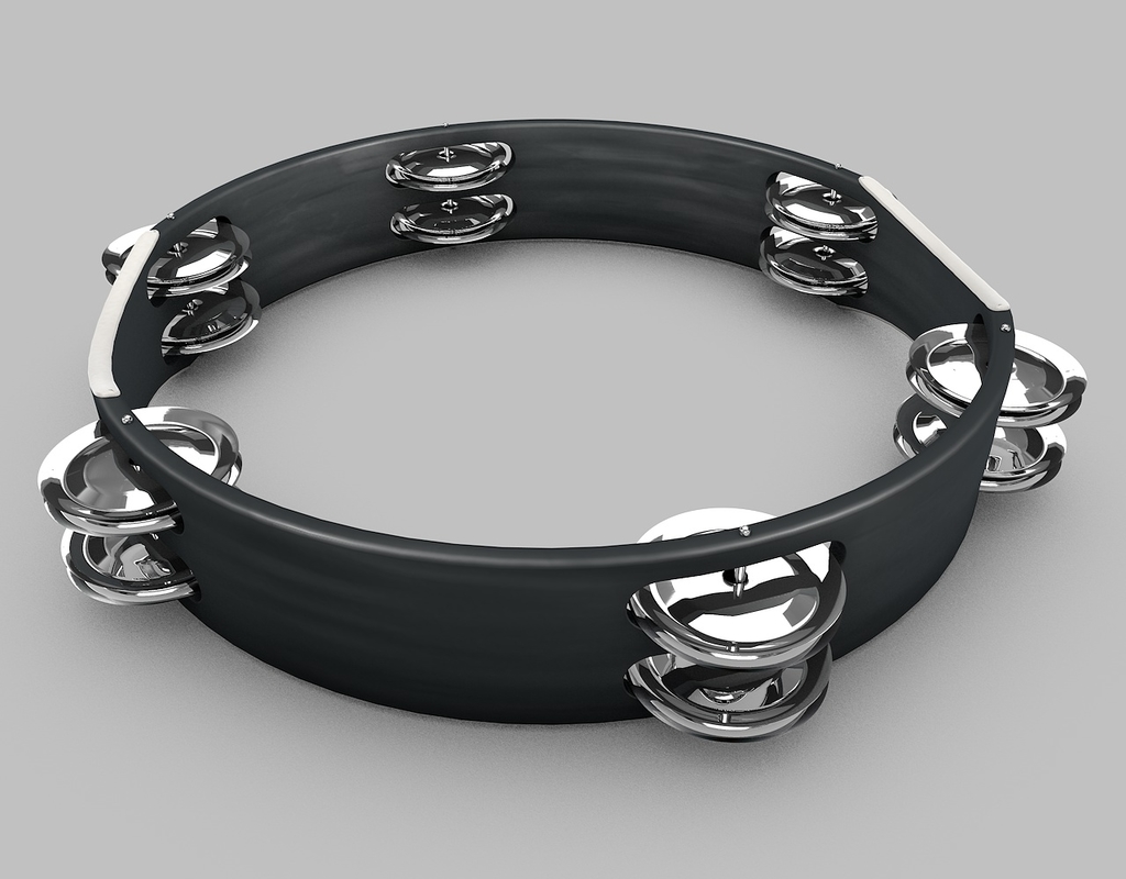 3d tambourine