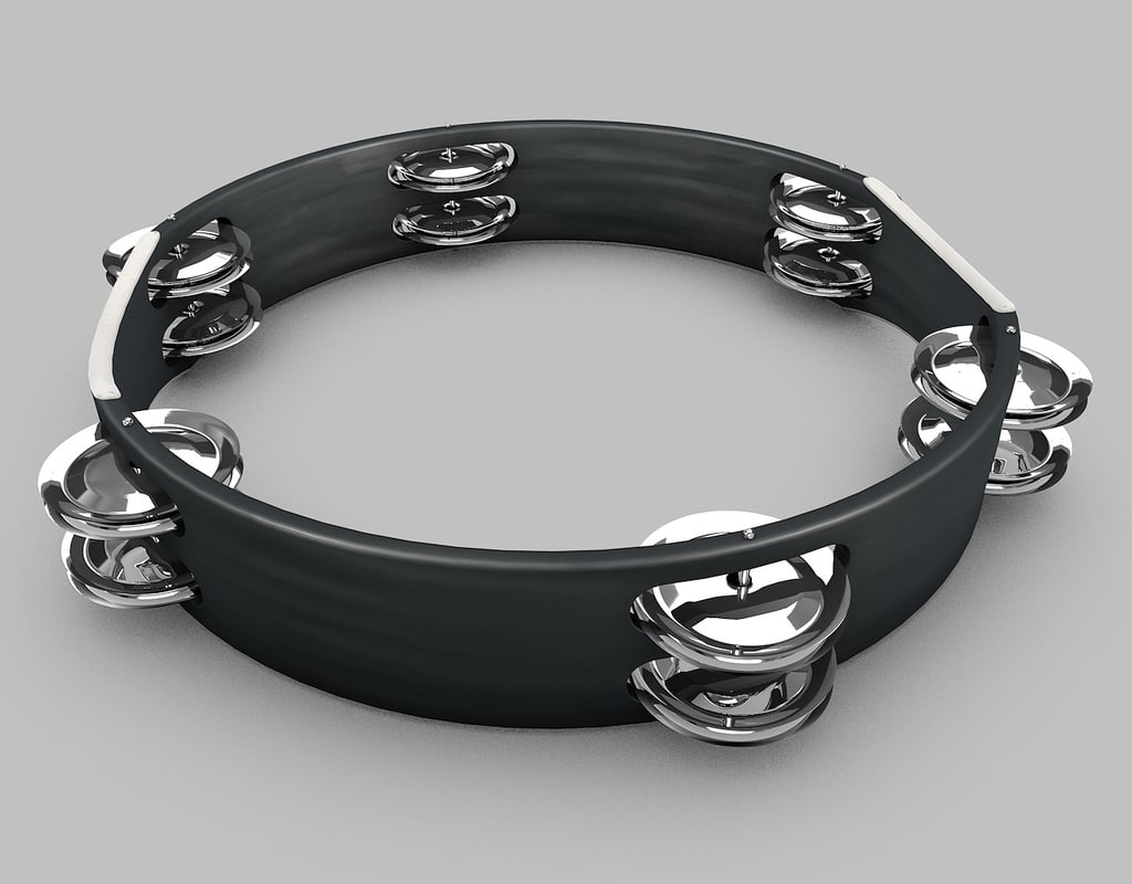 3d tambourine