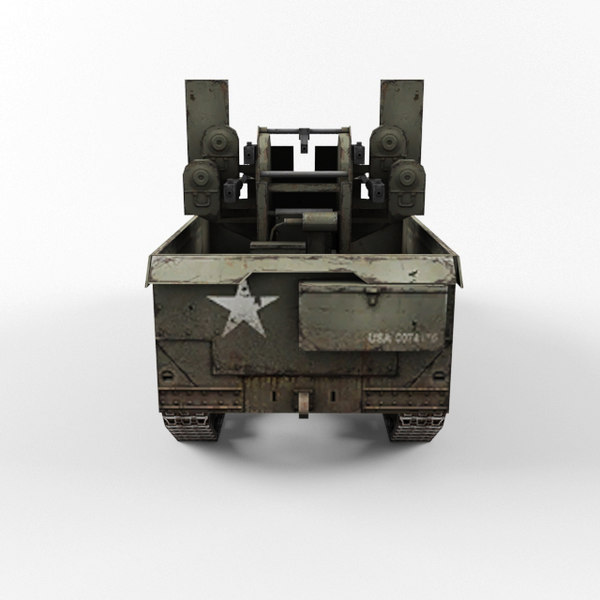 half-track m3 vehicle 3d model