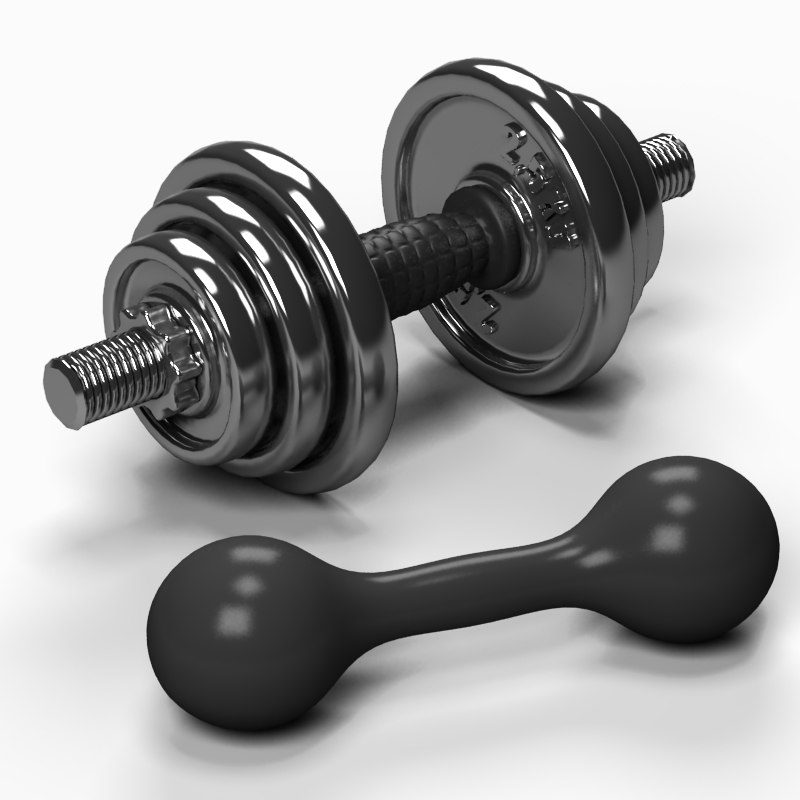 dumb bell dumbbell 3d max