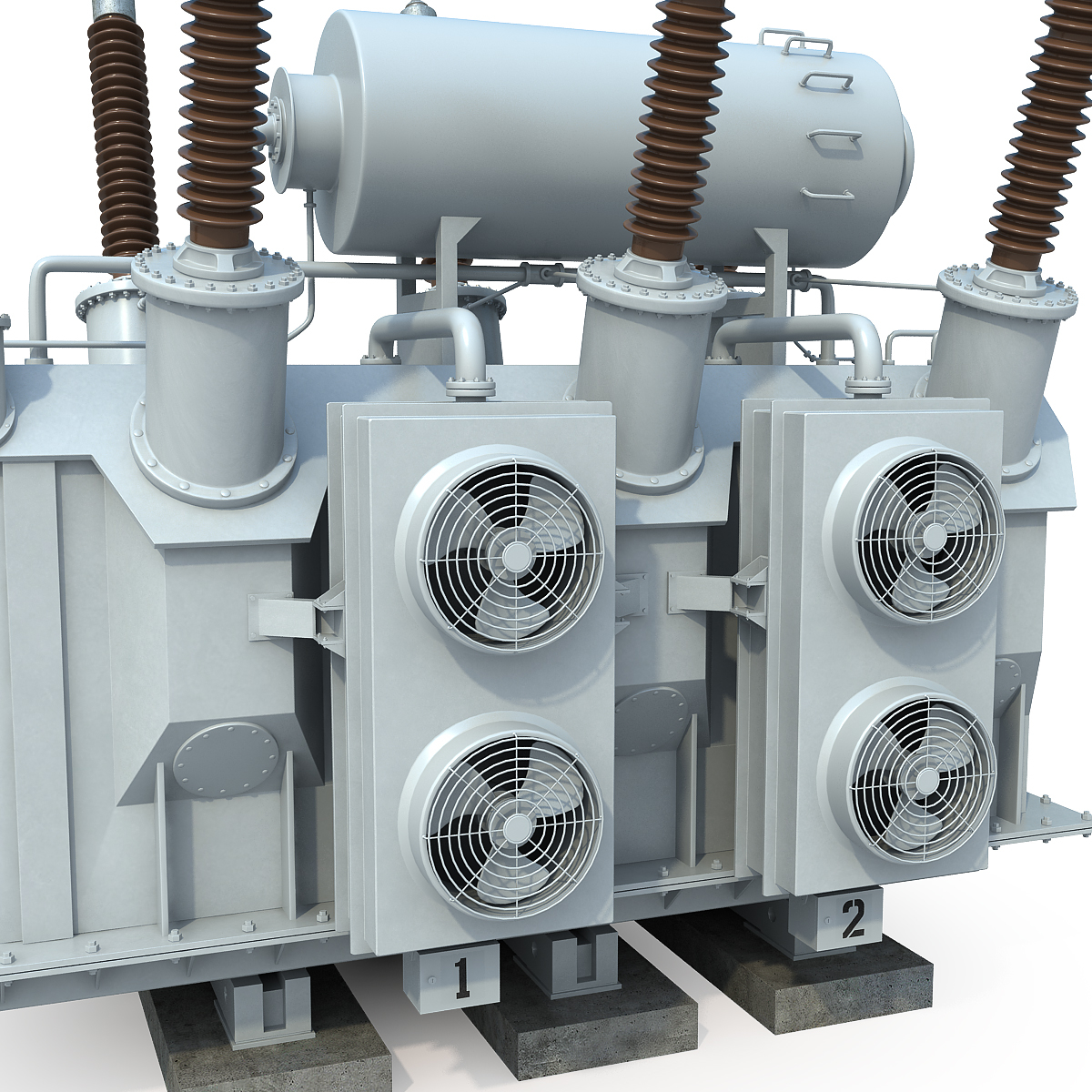 3d power transformer model
