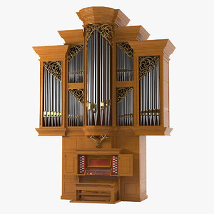 3d model pipe organ