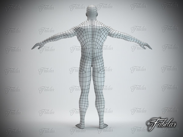 男性の体標準マット印刷可能3Dモデル - TurboSquid 845890