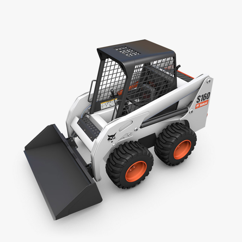 bobcat s160 loader cat s 3d model