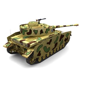 panzer iv h sd 3d model