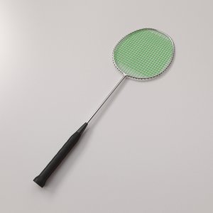 3dsmax badminton racquet