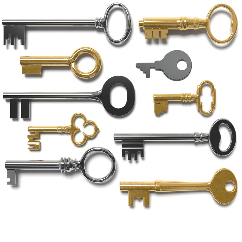 3d model keys 10