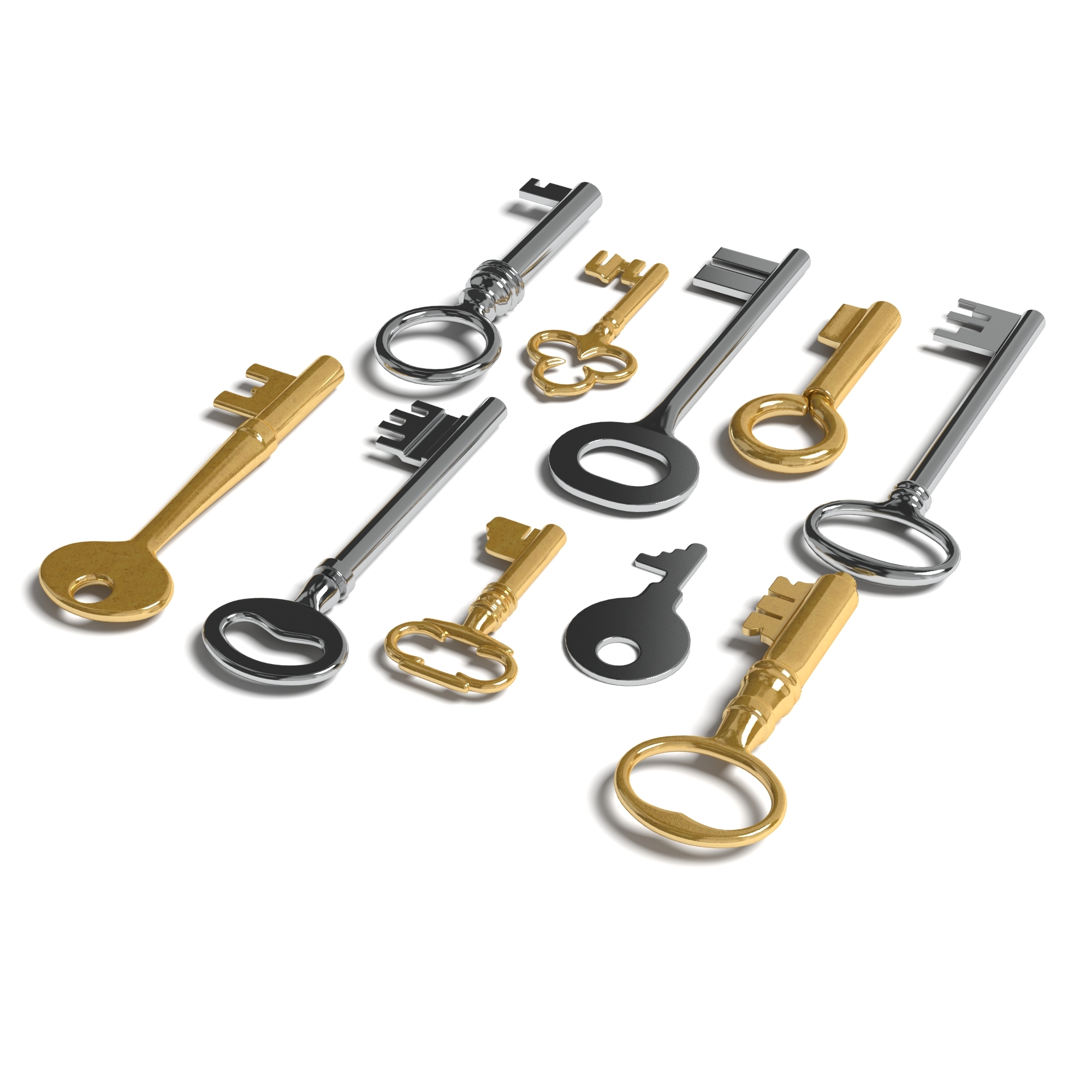 3d model keys 10