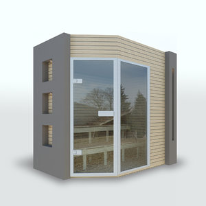 3d model sauna