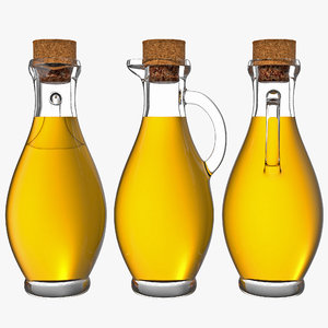 olive oil bottle 3d max