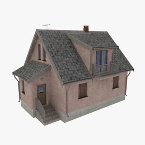 3d model storey home scale
