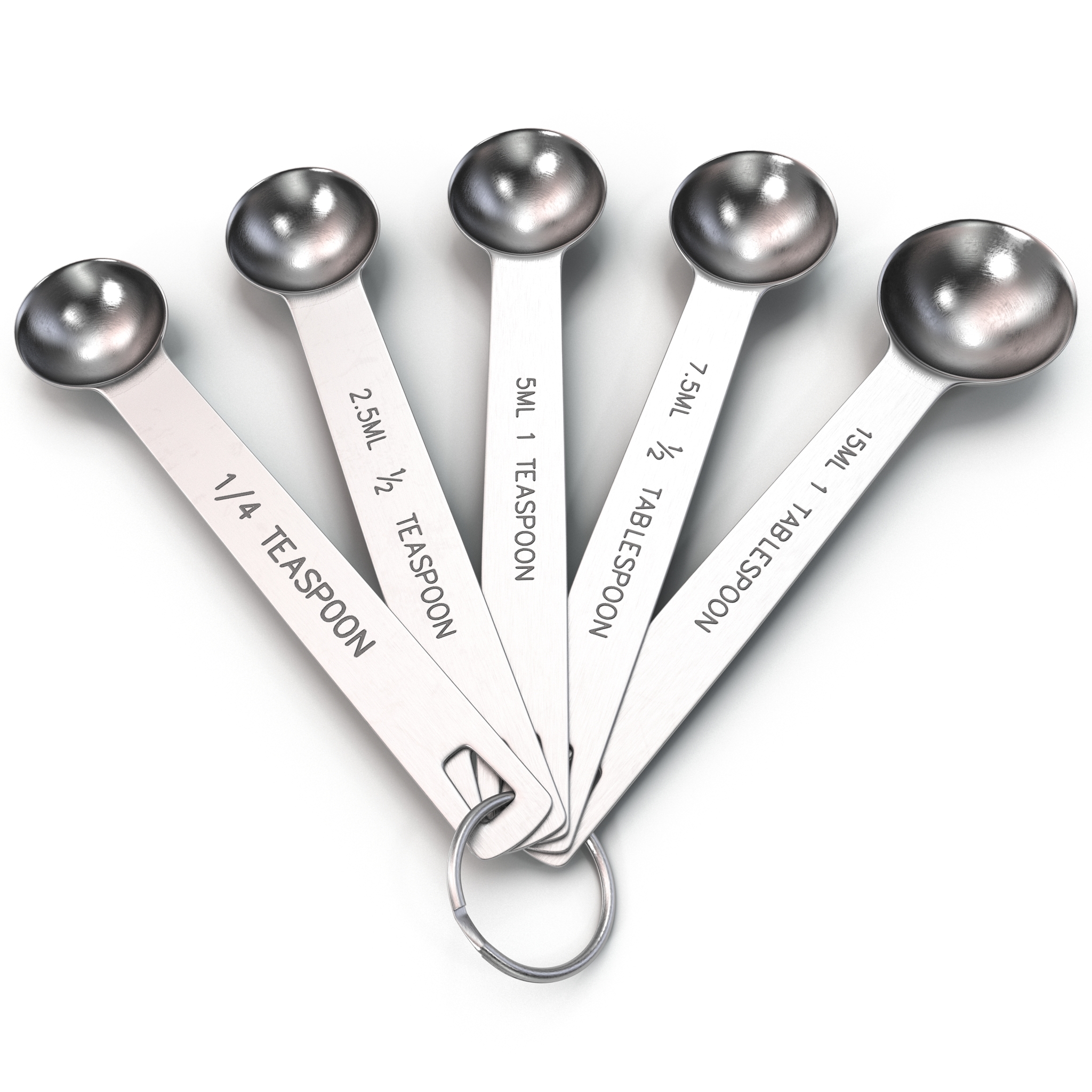 Measuring Spoons 3d Model