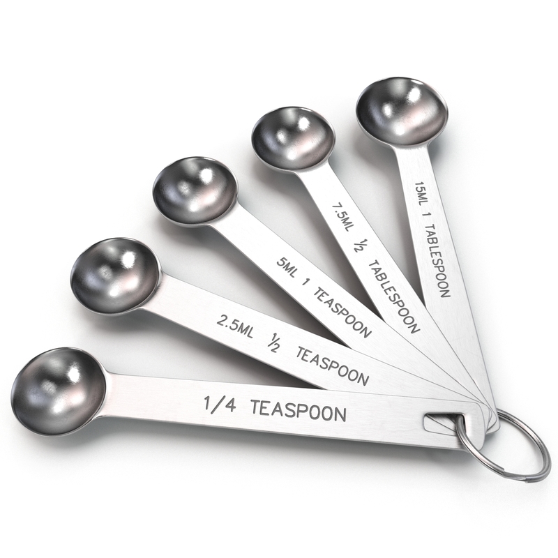 measuring spoons 3d model