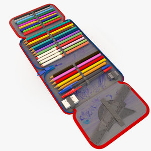 pencil case 3d model