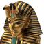 3d model of gold death mask tutankhamun