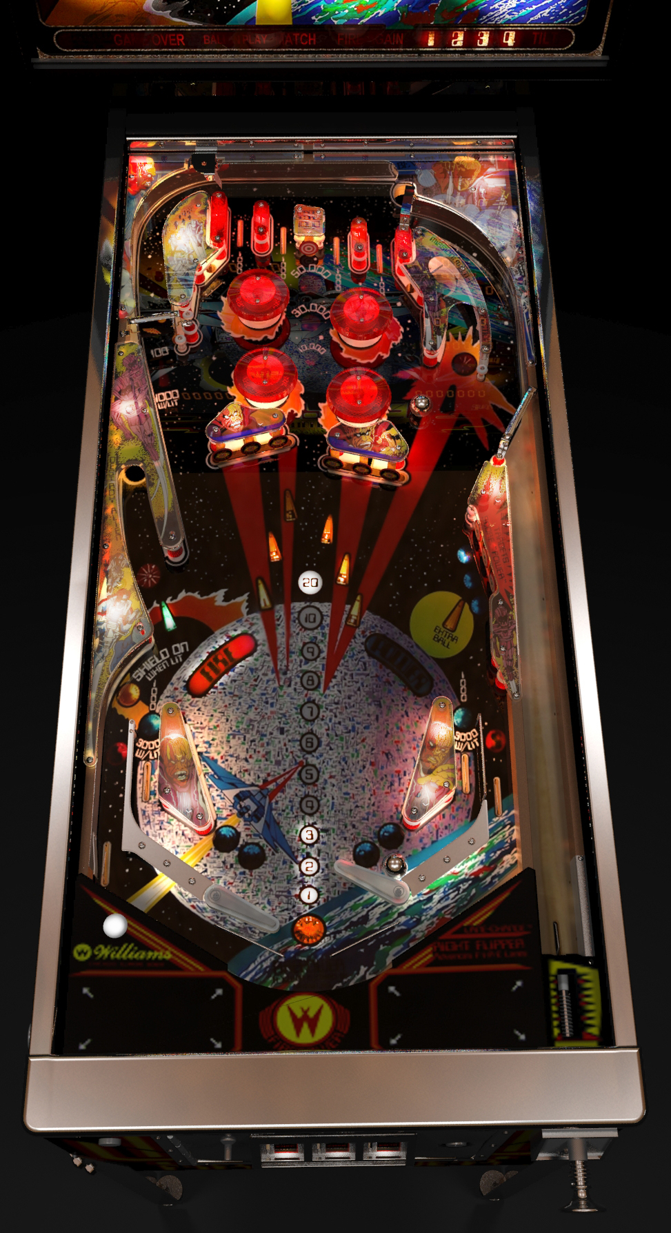pinball machine 3d max