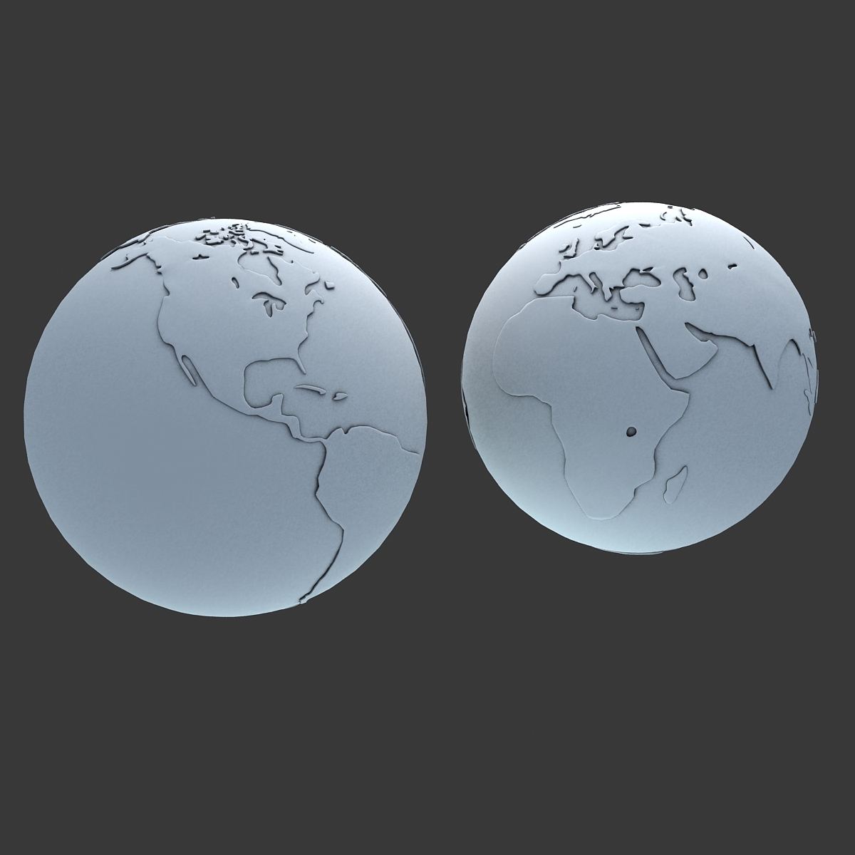 3d cartoon earth model