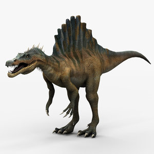 3d spinosaurus dinosaur animation model