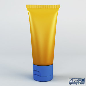 3ds max cosmetic cream tube v