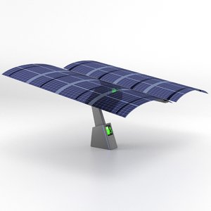 photovoltaic sunshade electric vehicle 3ds
