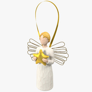 angel ornament 3d 3ds