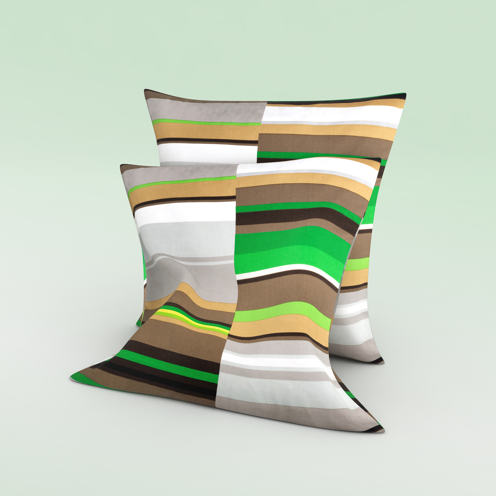 3d Ikea Pillows Stockholm Green