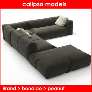3d max peanut b bonaldo sofa