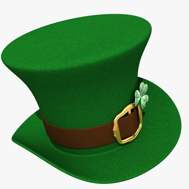 leprechaun s hat 3d obj