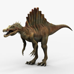 3d max spinosaurus dinosaur animation