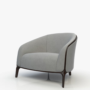 3d max bernhardt catherine lounge chair