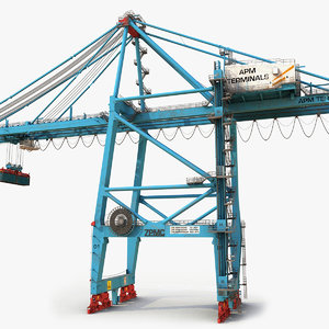 3d harbor crane