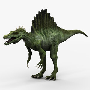 3d spinosaurus dinosaur animation model