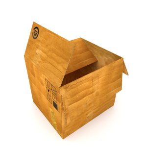 3d model carton box