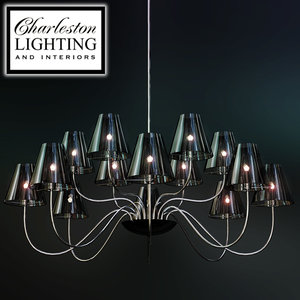 3d charleston lighting interiors chandelier model