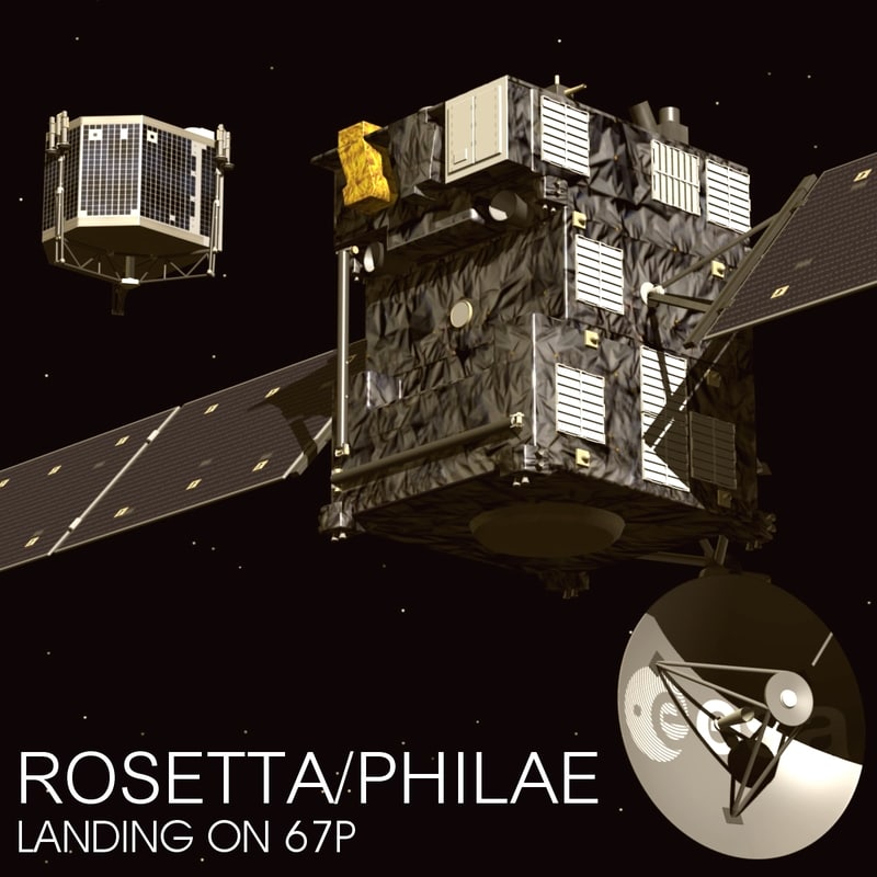 Rosetta Philae Spacecraft 3d Model