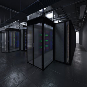 data center 3d model