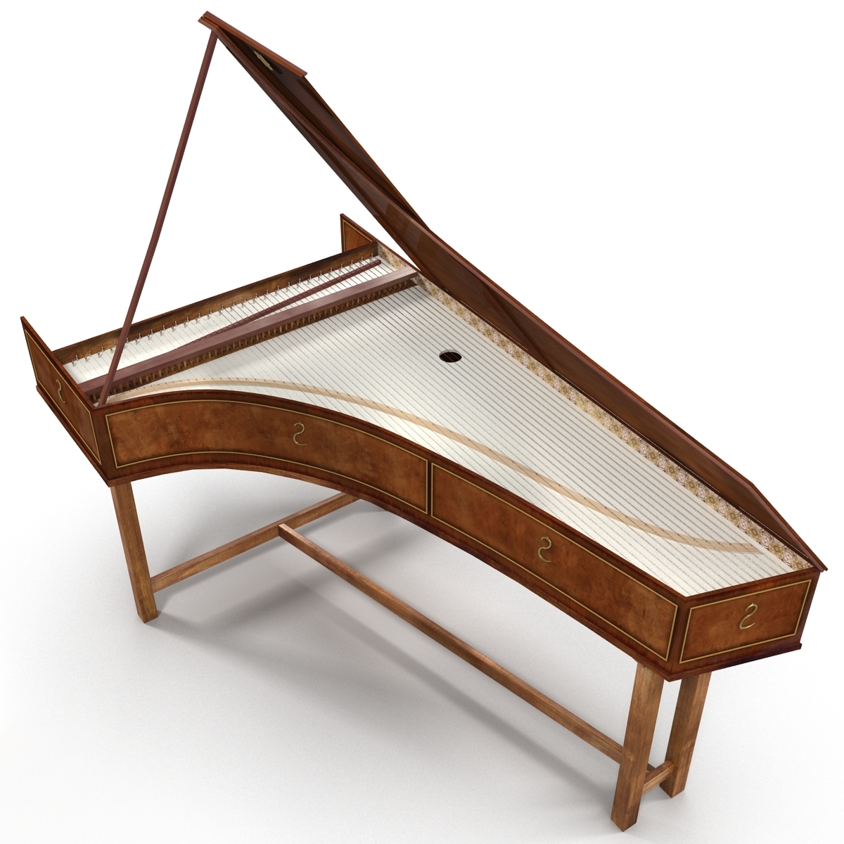 3d harpsichord model