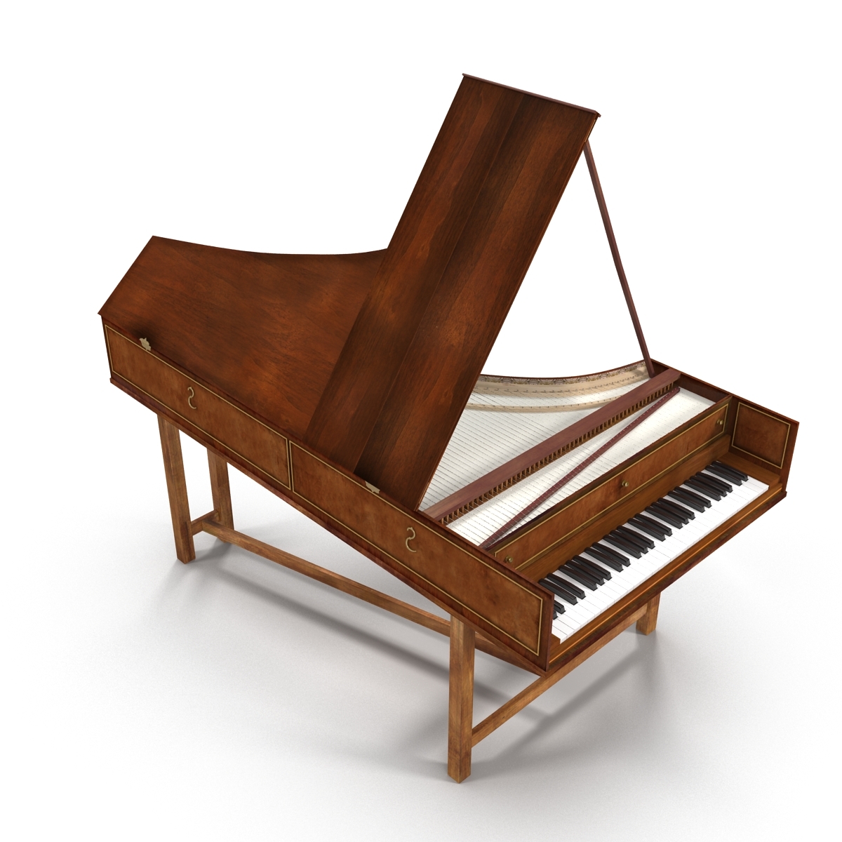 大键琴3d模型