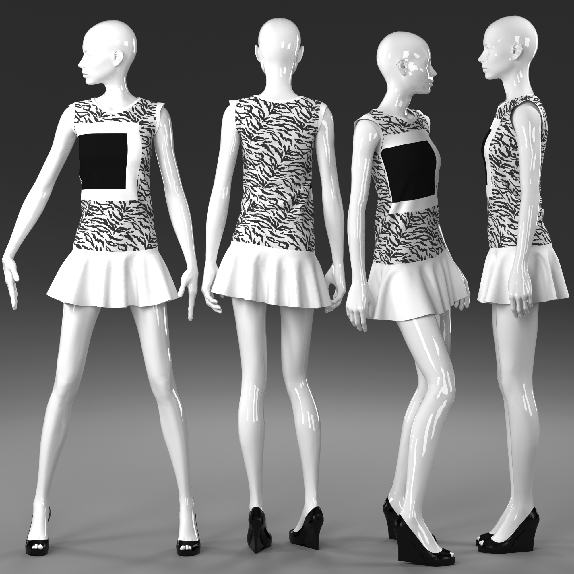 3d woman mannequin