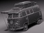 3d model van volkswagen 1950