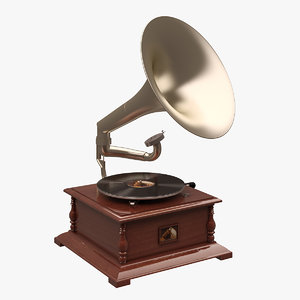 gramaphone voice 3d model