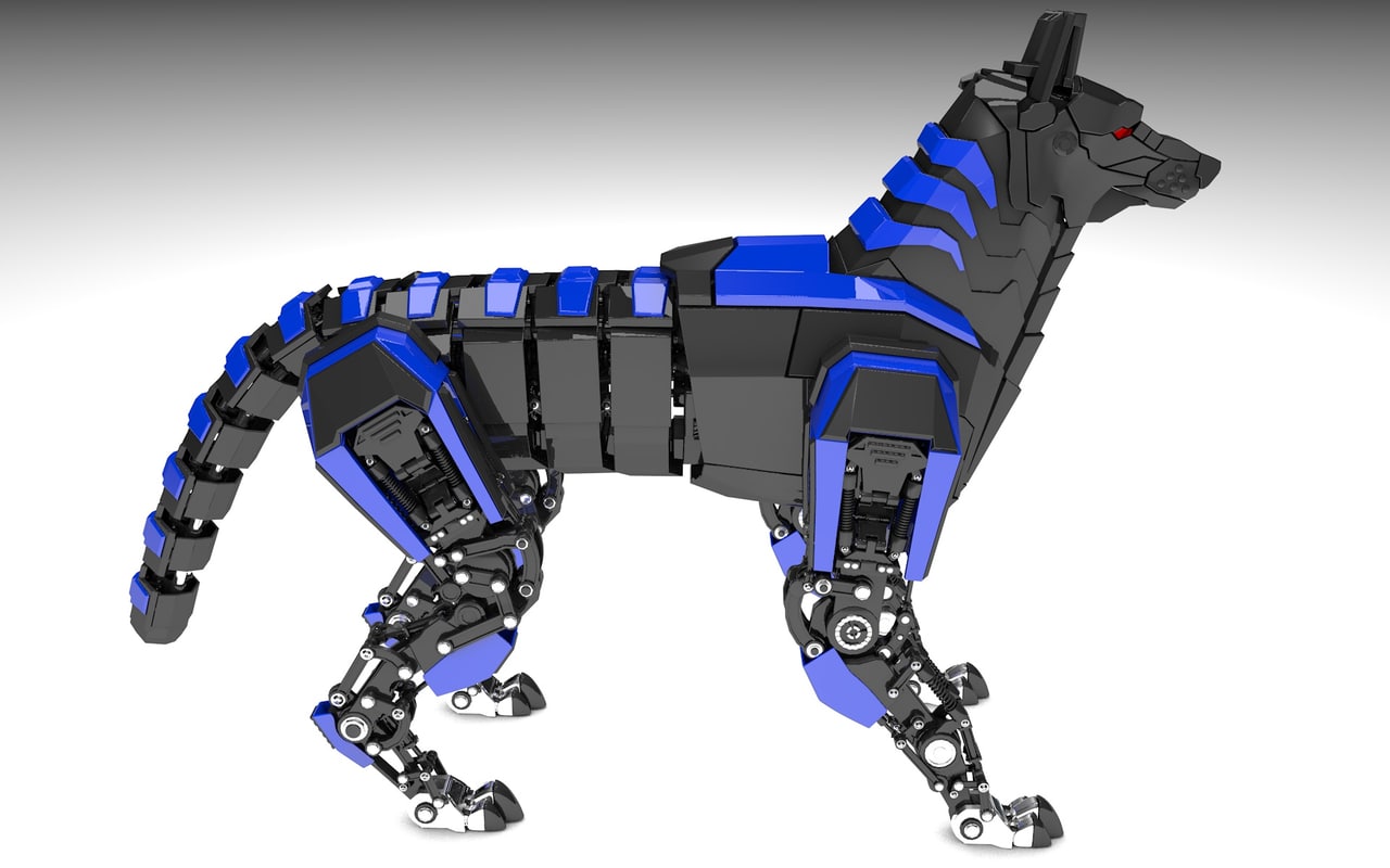 transformer wolf toy