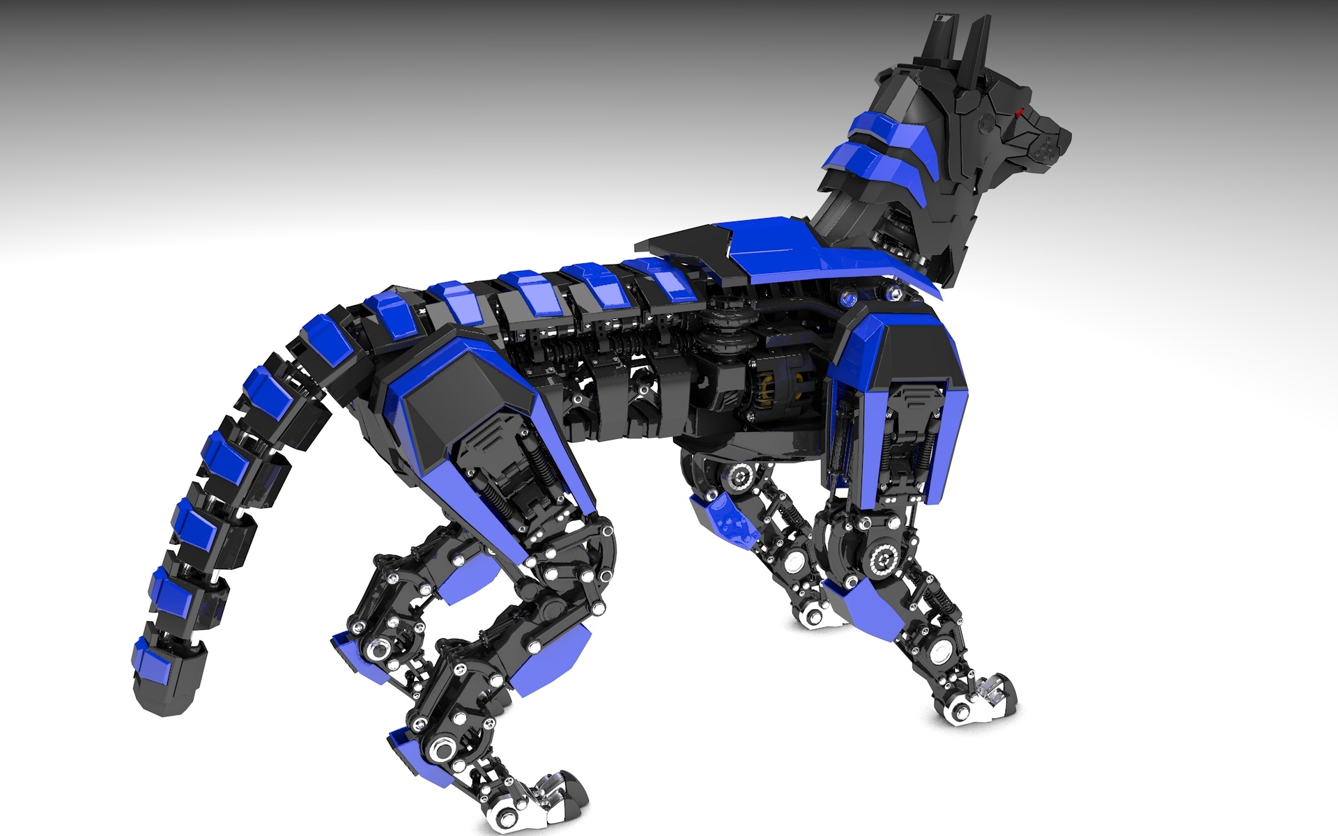 transformers wolf robot