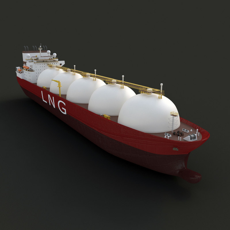 lng carrier 3d model