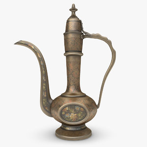 antique teapot 3d obj