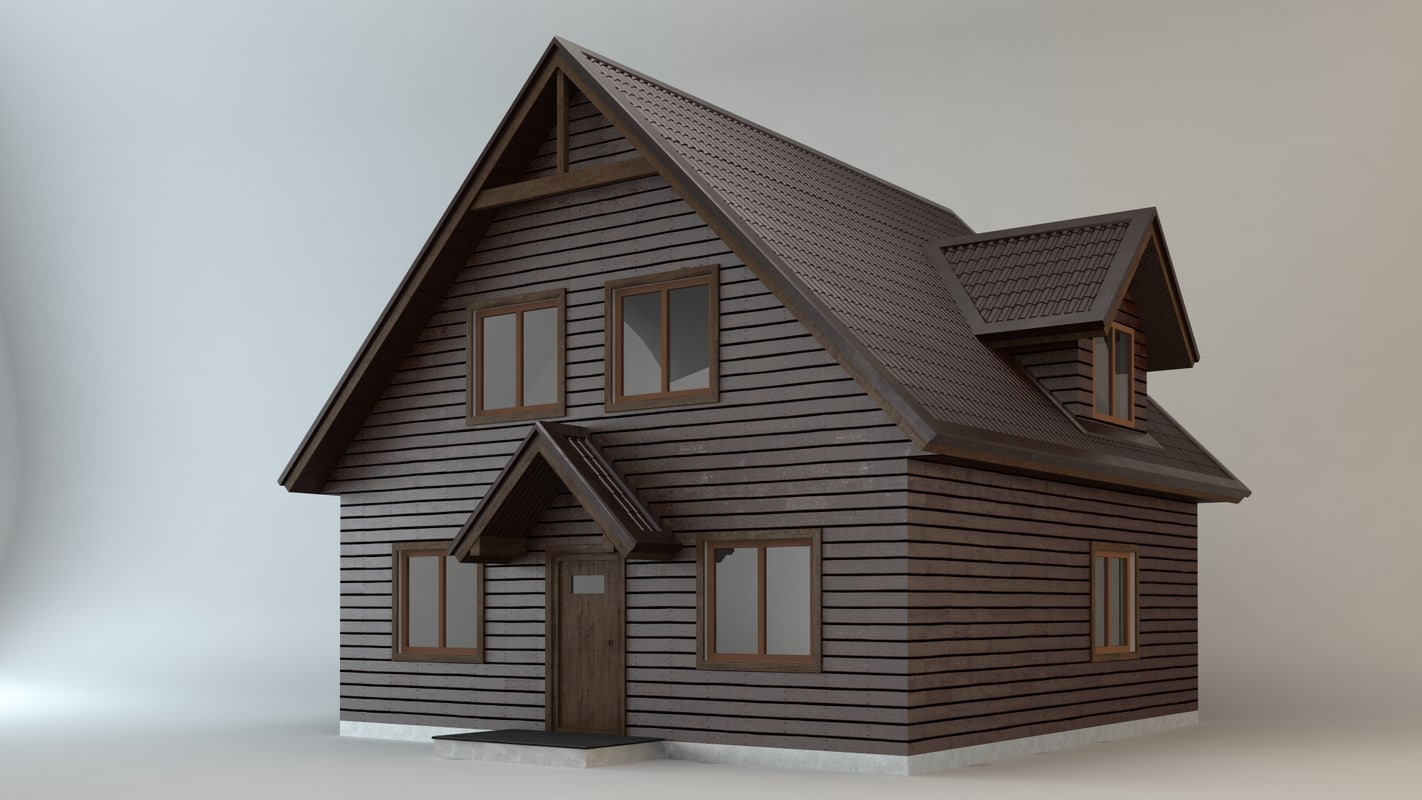 3d model cottage